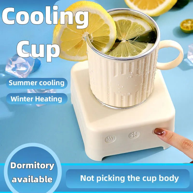 Mini Quick Cooling Cup Beer Beverage Rapid Refrigeration Ice Maker Machine Cold Drink Heating Home Dormitory Food Grade 400ml Kitchen Gadgets - Zambeel