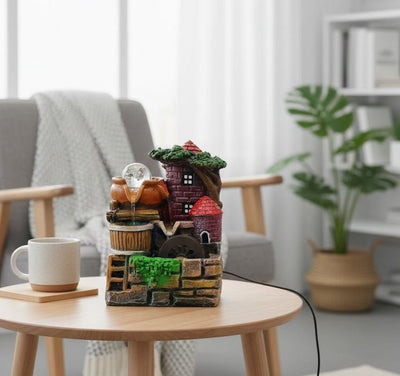 Mini Village Fountain Showpiece - Zambeel