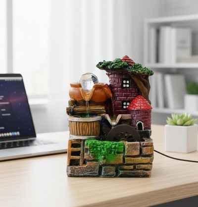 Mini Village Fountain Showpiece - Zambeel