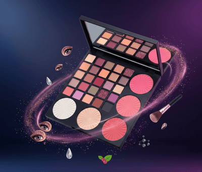 Mocallure - Eyeshadow Highlight Blusher Palette - Zambeel