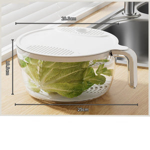 Multifunctional Drainage Basin For Domestic Kitchen Rice Fruit Washing Basket Vegetable Basket Wash Multi Function Kitchen Gadgets - Zambeel