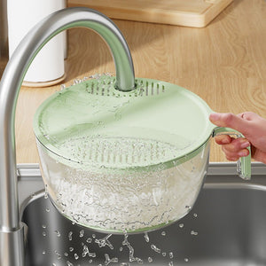 Multifunctional Drainage Basin For Domestic Kitchen Rice Fruit Washing Basket Vegetable Basket Wash Multi Function Kitchen Gadgets - Zambeel