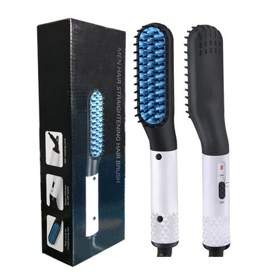 Multifunctional Hair Straightener Hair Comb Brush Men Beard Straightener Straightening - Zambeel