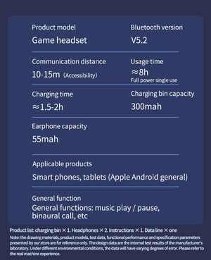 N35 Gaming Bluetooth Headset Wireless In - Ear - Zambeel