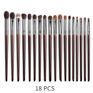 Natural Makeup Brushes Set Eyeshadow Make Up Brush Goat - Zambeel