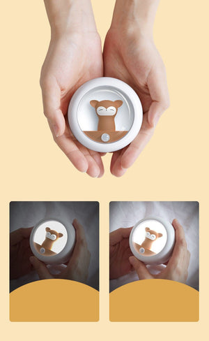 Net Red Girl Heart Bedside Night Light - Zambeel