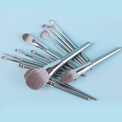 New 14 Piece Wooden Handle Makeup Brush Set Makeup Tools Makeup - Zambeel