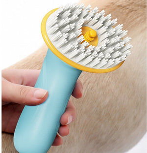 New Hand - held Pet Bath Brush Bath Brush Cleaning Pet Shower Hair Grooming Cmob Dog Cleaning Tool Pet Supplies - Zambeel