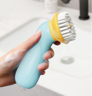 New Hand - held Pet Bath Brush Bath Brush Cleaning Pet Shower Hair Grooming Cmob Dog Cleaning Tool Pet Supplies - Zambeel