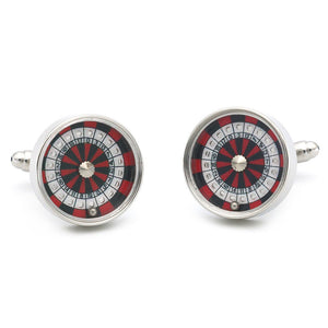 New Lucky Spin Round Cufflinks For Men - Zambeel