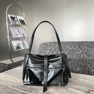 New Retro Large Capacity Casual Shoulder Bag - Zambeel