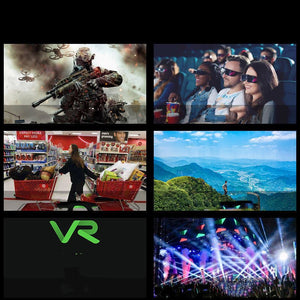 New VRG Pro 3D VR Glasses Virtual Reality Full Screen Visual Wide - Angle VR Glasses For 5 To 7 Inch Smartphone Eyeglasses Devices - Zambeel