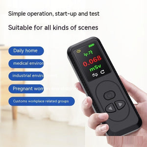 Nuclear Radiation Detector Radioactive Geiger Counter TFT Color Display Rays Tester With Sound Alarm Function - Zambeel
