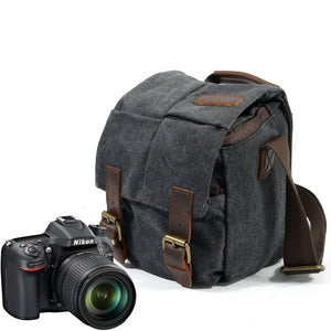 One - shoulder Retro Camera Bag Waterproof Camera Bag - Zambeel
