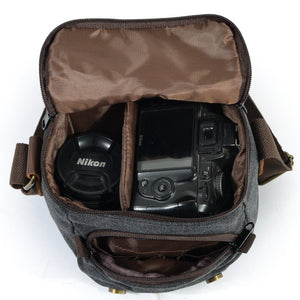 One - shoulder Retro Camera Bag Waterproof Camera Bag - Zambeel