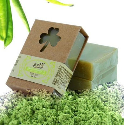 Organic Handmade Matcha Green Tea Powder Soap Whitening, Moisturizing, Acne Cleansing Soap - Zambeel