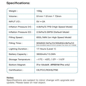 Outdoor Camping Portable Mini Motor Pump - Zambeel