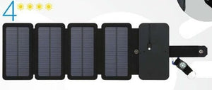 Outdoor Folding Solar Panel Charger Portable 5V 2.1A USB Output Devices Camp Hiking Backpack Travel Power Supply For Smartphones - Zambeel