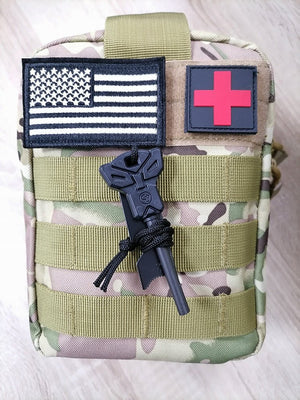 Outdoor Survival Large Solid Flint Multifunctional Fire Rod Magnesium Rod Firearm - Zambeel