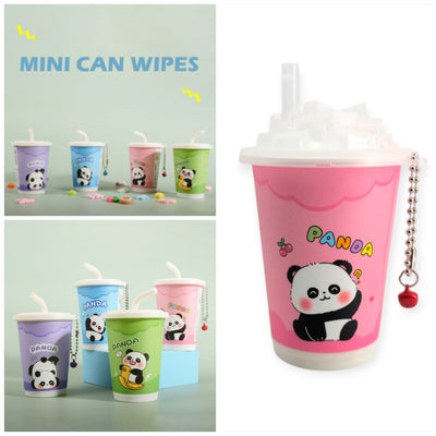 Panda Mini Makeup Wipes Can - Zambeel