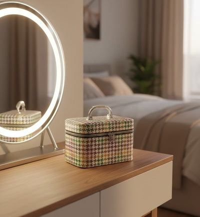 Pixel Pattern Makeup Case Ⓢ - Zambeel