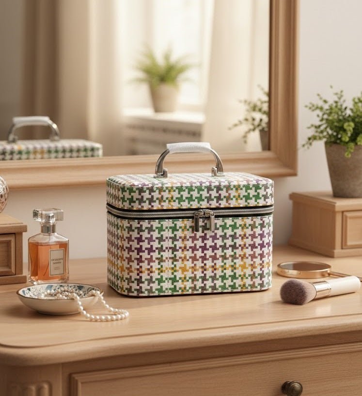 Pixel Pattern Makeup Case Ⓢ - Zambeel