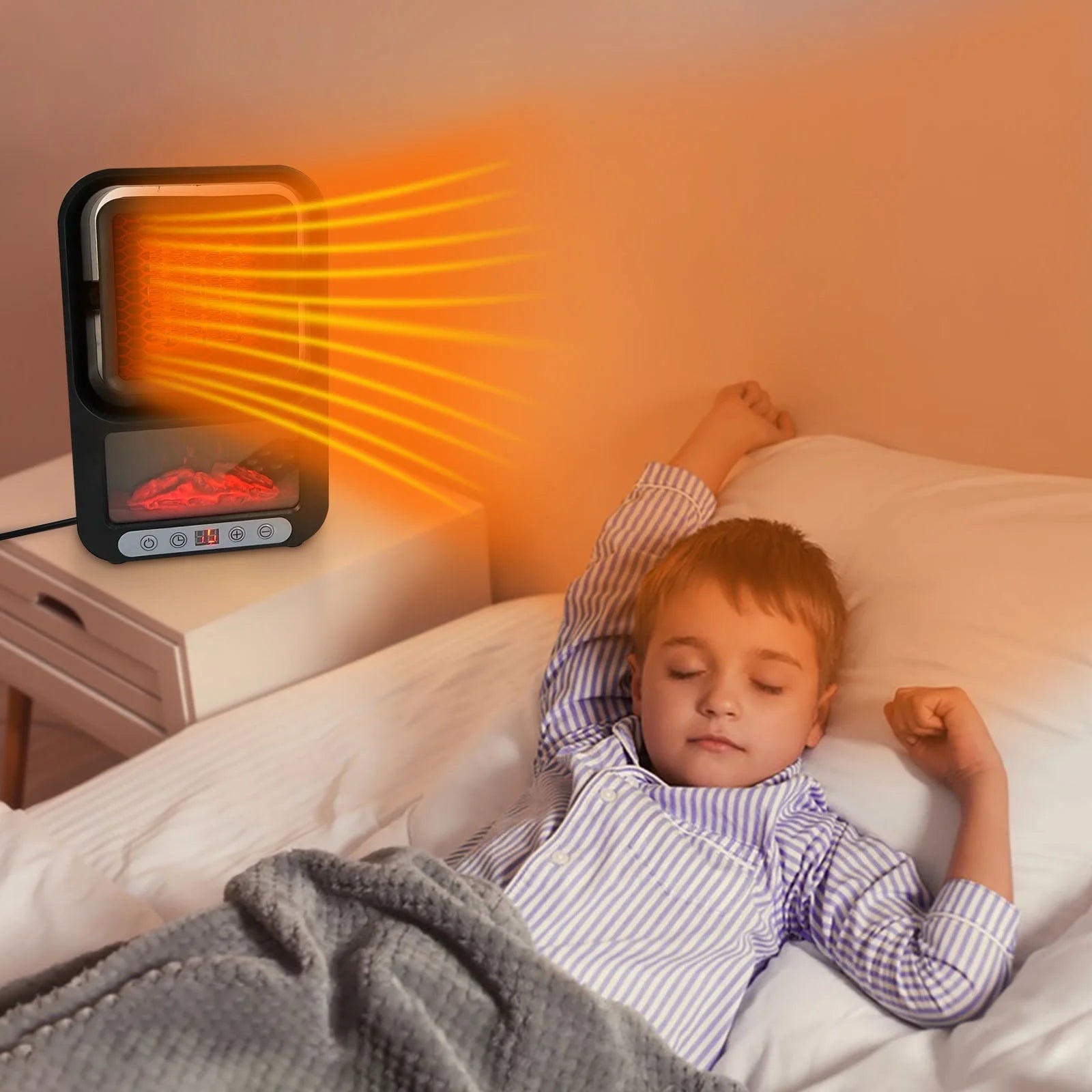 Portable Electric Heater with 360° Adjustable Head Ⓢ - Zambeel