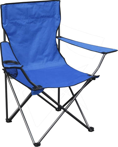 Portable Folding Camping Chair with Armrest & Cup Holder Ⓢ - Zambeel
