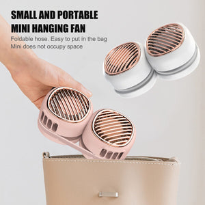 Portable Hanging Neck Fan 5 Speed Wearable Personal Fan Air Cooler Rechargeable - Zambeel