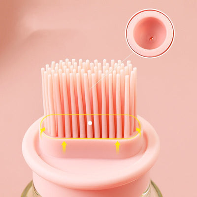 Portable Oil Bottle with Brush Silicone Barbecue Liquid Gadgets High - temperature Kitchen Baking Pastry Barbecue BBQ Tool - Zambeel