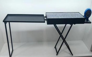 Portable Outdoor Charcoal Grill with Side Table © Ⓢ - Zambeel