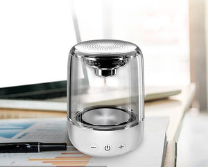 Portable Speakers Bluetooth Column Wireless Bluetooth Speaker Powerful Bass Radio with Variable Color LED Light - Zambeel