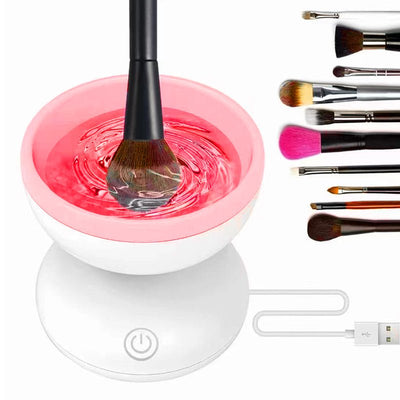 Portable USB Makeup Brush Cleaner Machine Electric Cosmetic Brush Cleaning Washing Tools Automatic Clean Makeup Brushes - Zambeel