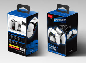 PS5 Gamepad Charger Contact Type Double Seat - Zambeel