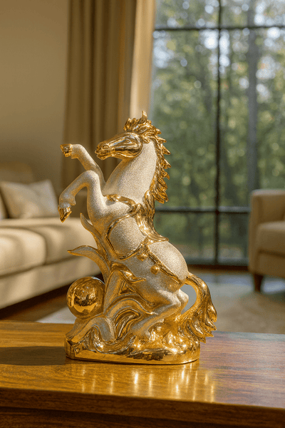 Rearing Horse Statue © - Zambeel