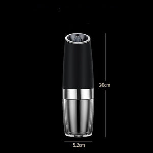 Rechargeable Electric Pepper And Salt Grinder Set One - Handed No Battery Needed Automatic Grinder With Adjustable Coarseness LED Light Refillable - Zambeel