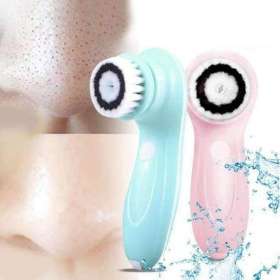 Rechargeable face brush Waterproof pore cleaner Washing face artifact Beauty instrument Electric cleansing instrument Cleansing brush - Zambeel