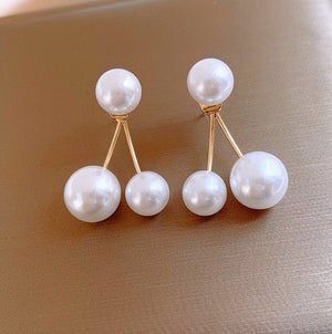 Retro Creative Women's Pearl Cherry Earrings - Zambeel