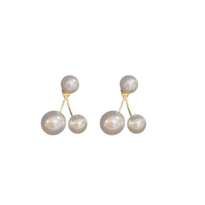 Retro Creative Women's Pearl Cherry Earrings - Zambeel