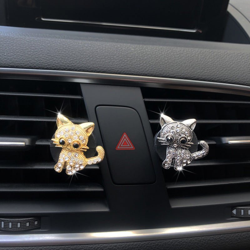 Retro Cute Kitten Car Ornaments Accessories - Zambeel