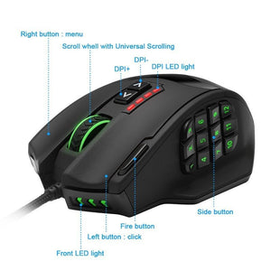 RGB backlit gaming mouse - Zambeel