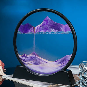 Round Flowing Sand Art Lamp - Zambeel