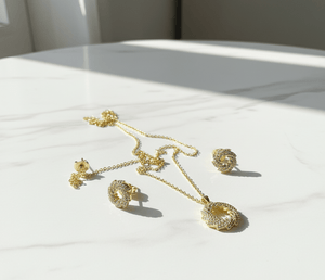 Royal Crown Circle Jewelry Set - Zambeel