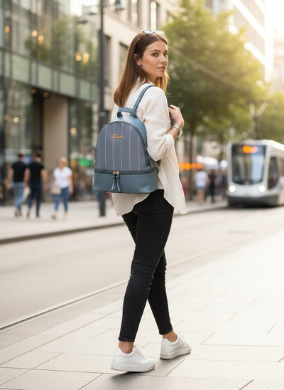Royal Striped Backpack - Zambeel