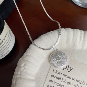 S925 Sterling Silver Zircon Necklace - Zambeel