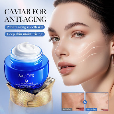SADOER - Caviar Hyaluronic Acid Anti - Aging Repair Moisturizing Cream - Zambeel