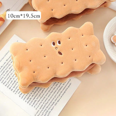 Sandwich Biscuit Plush Pencil Bag - Zambeel