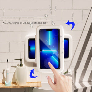 Shower Phone Box Bathroom Waterproof Phone Case Seal Protection Touch Screen Mobile Phone Holder For Kitchen Handsfree Gadget - Zambeel