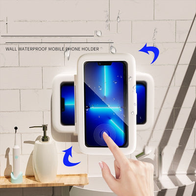 Shower Phone Box Bathroom Waterproof Phone Case Seal Protection Touch Screen Mobile Phone Holder For Kitchen Handsfree Gadget - Zambeel