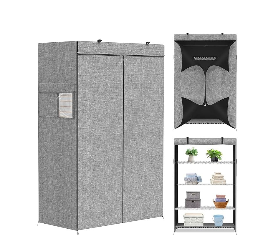 Single Zipper Double Rod Wardrobe - Zambeel